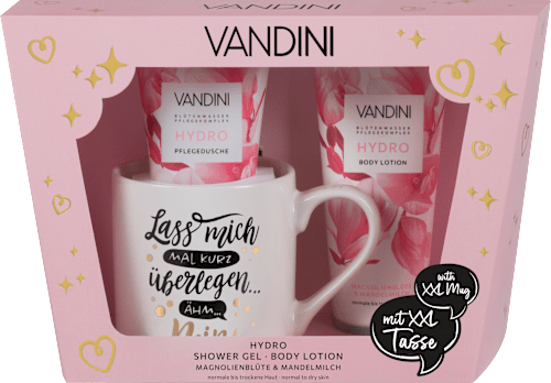 Geschenkset Hydro mit XXL Tasse VANDINI