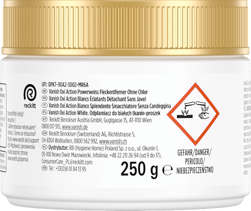 Fleckenentferner Pulver Oxi Action Weiss Vanish Oxi Action