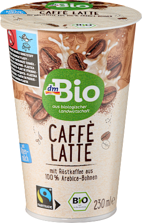 Био caffе Latte с печено кафе dmBio
