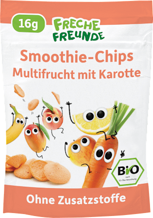 Kindersnack Smoothie-Chips Multifrucht mit Karotte ab 3 Jahren Freche Freunde