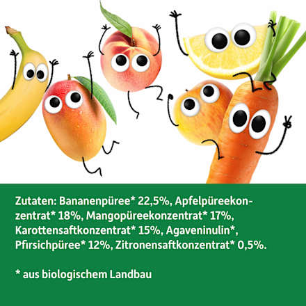 Kindersnack Smoothie-Chips Multifrucht mit Karotte ab 3 Jahren Freche Freunde