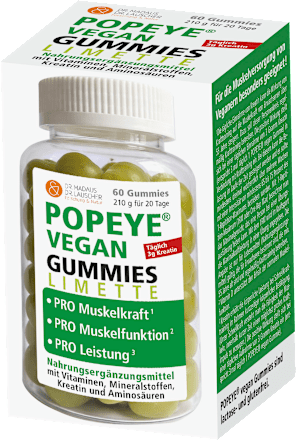 Popeye vegan Limette Gummies 60 St Madaus & Lauscher