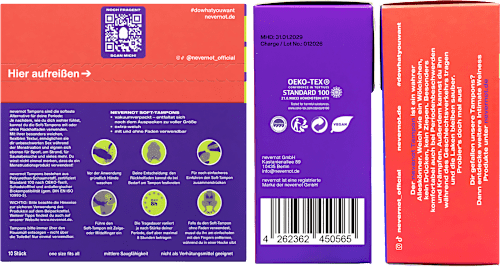 Soft-Tampons nevernot