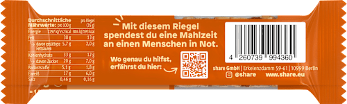 Nussriegel, Karamell Meersalz share