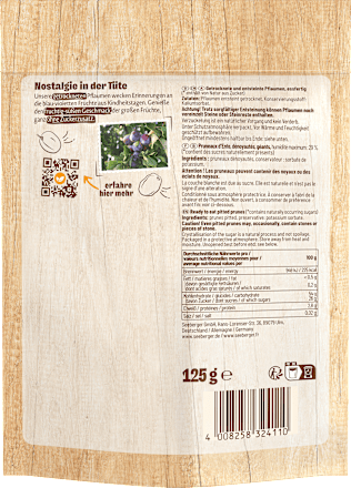 Trockenfrüchte, Pflaumen entsteint Seeberger