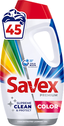 Гел за цветно пране Premium Color, 45 пранета Savex