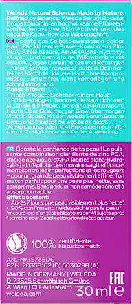 Gesichtsserum Drops Clear & Pure Skin WELEDA