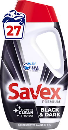 Гел за пране Premium Black & Dark, 27 пранета Savex