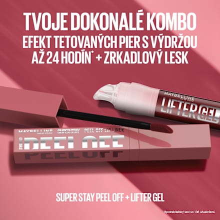 Rúž a tekutá linka na pery SuperStay Peel Off 07 Blaze MAYBELLINE NEW YORK