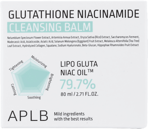 Balsam de curățare pentru față cu glutation și niacinamidă APLB