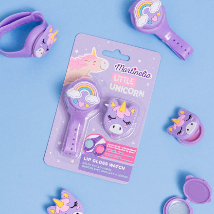lesk na rty hodinky Little Unicorn Martinelia