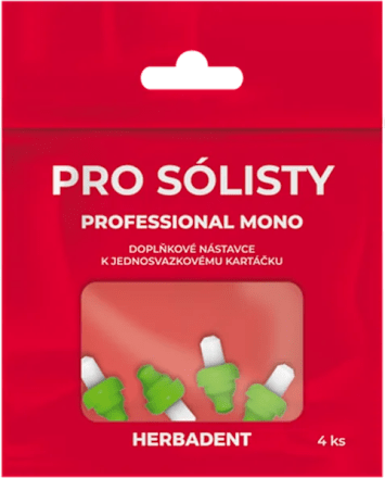 PROFESSIONAL MONO náhradní hlavičky k jednosvazkovému kartáčku Herbadent