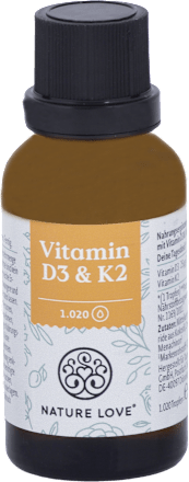 Kvapky Vitamin D3 & K2 Nature Love