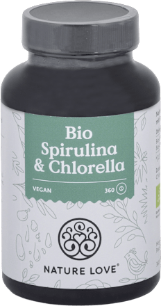 Tablety Bio Spirulina & Chlorella Nature Love