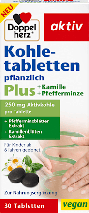 Kohletabletten pflanzlich 30 St Doppelherz