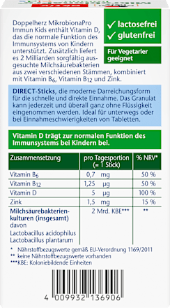 MikrobionaPro Immun Direct Kids Sticks 12 St Doppelherz