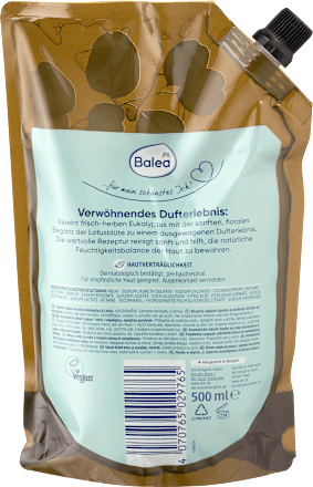 Flüssigseife Eukalyptus & Lotus, Nachfüllpack Balea