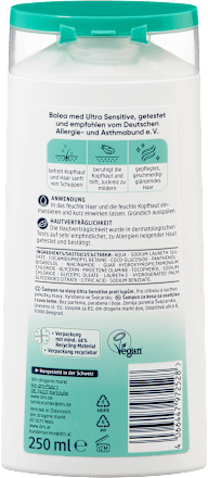 Šampon za lase proti prhljaju ULTRA SENSITIVE Balea med