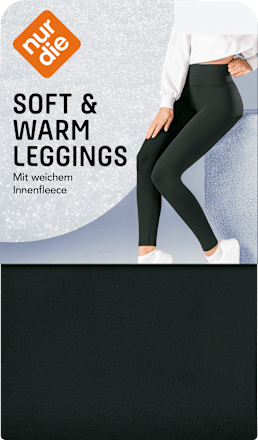 Leggings mit Innenfleece schwarz Gr. 36/38 nur die
