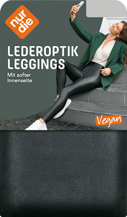 Leggings in Leder-Optik schwarz Gr. 40/42 nur die