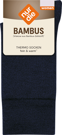 Socken Thermo mit Bambus-Viskose schwarz Gr. 39-42 nur die
