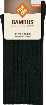 Boots Socken mit Bambus-Viskose schwarz Gr. 35-38 nur die