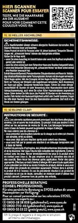 Haarfarbe 10_50 helles Aschblond Syoss Oleo Intense