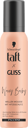 Schaumfestiger Wellenmousse Taft x Gliss Wavy Baby Schwarzkopf taft