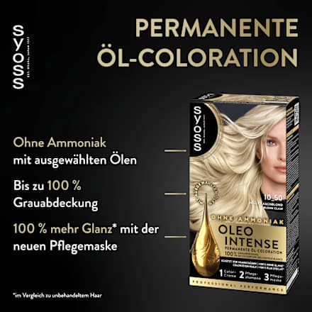 Haarfarbe 10_50 helles Aschblond Syoss Oleo Intense