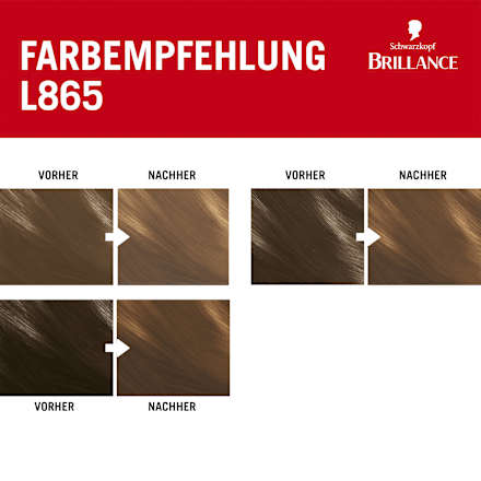 Haarfarbe L865 Honigbraun Schwarzkopf Brillance