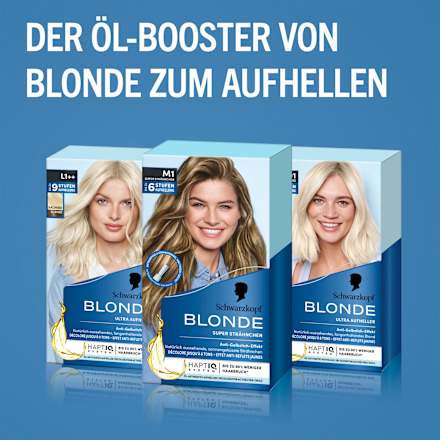 Strähnchen Set M1 Schwarzkopf Blonde