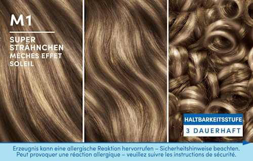 Strähnchen Set M1 Schwarzkopf Blonde
