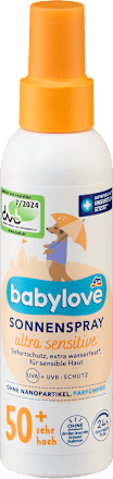 Sonnenspray Baby ultra sensitive LSF 50+ babylove