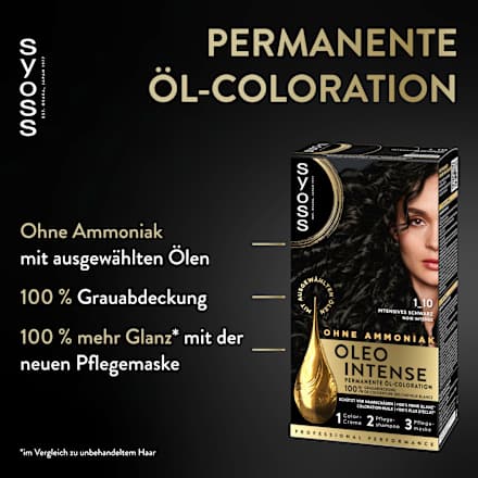 Haarfarbe 1_10 Intensives Schwarz Syoss Oleo Intense