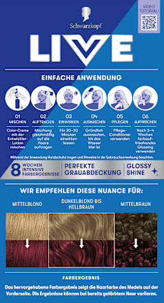Haarfarbe U68 Ruby Glaze Schwarzkopf LIVE