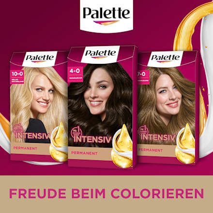 Haarfarbe 4-0/800 Dunkelbraun Palette Intensive Color Creme