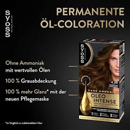 Haarfarbe 4_60 Goldbraun Syoss Oleo Intense