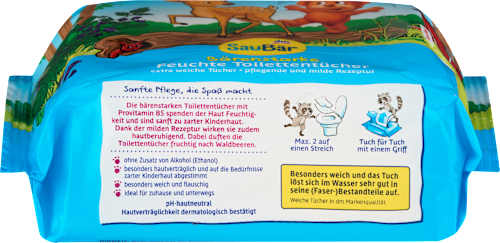 Feuchte Toilettentücher Bärenstark (2x60 St) SauBär