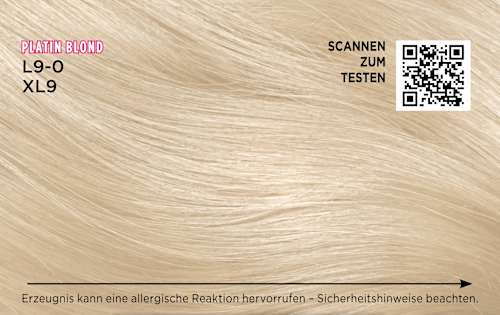 Haare Aufheller L9-0/XL9 Platin Blond Palette