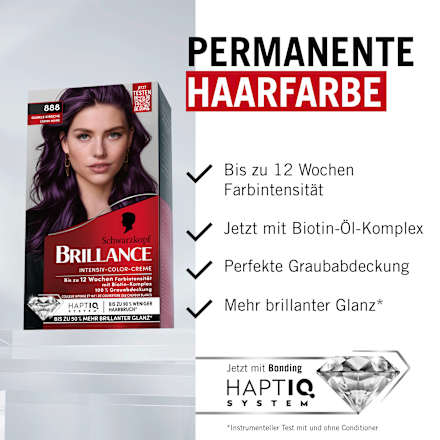 Haarfarbe 888 Dunkle Kirsche Schwarzkopf Brillance