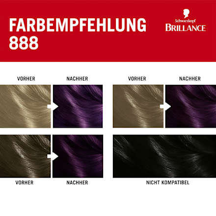 Haarfarbe 888 Dunkle Kirsche Schwarzkopf Brillance