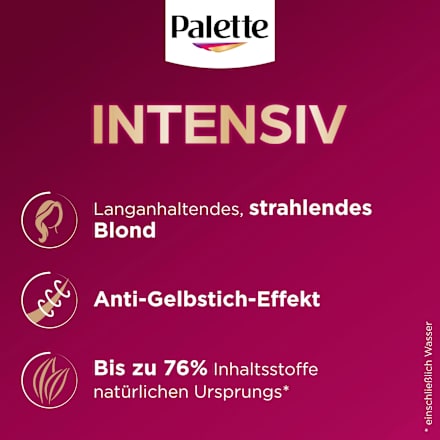 Haare Aufheller L9-0/XL9 Platin Blond Palette Intensive Color Creme