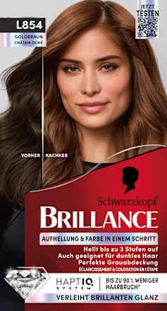 Haarfarbe L854 Goldbraun Schwarzkopf Brillance