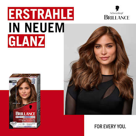 Haarfarbe L854 Goldbraun Schwarzkopf Brillance