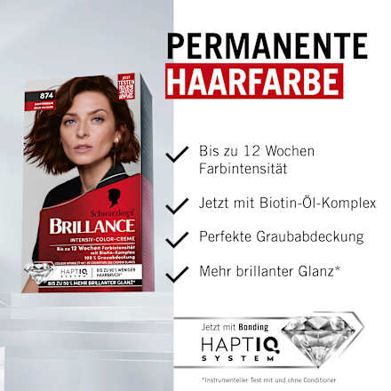 Haarfarbe 874 Samtbraun Schwarzkopf Brillance