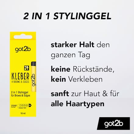 Stylinggel Kleber 4 Brows & Edges 2in1 got2b