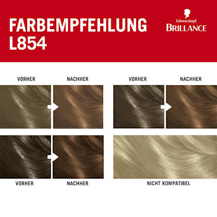 Haarfarbe L854 Goldbraun Schwarzkopf Brillance