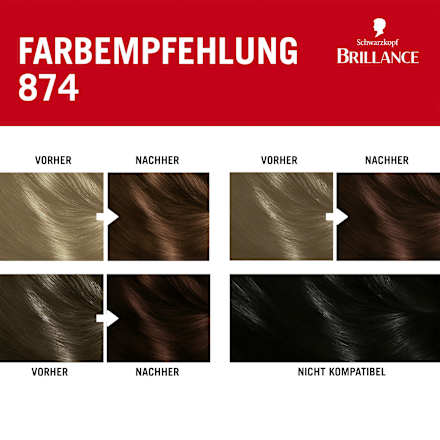 Haarfarbe 874 Samtbraun Schwarzkopf Brillance