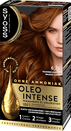 Haarfarbe 6_76 Warmes Kupfer Syoss Oleo Intense