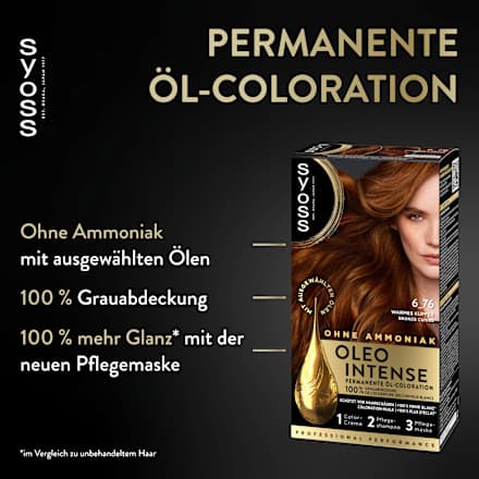 Haarfarbe 6_76 Warmes Kupfer Syoss Oleo Intense